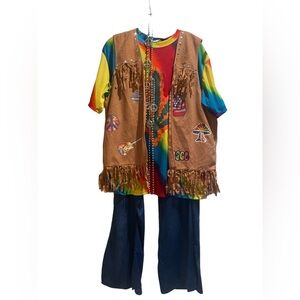 Hippie 70s Halloween Costume men’s XL by California Costume